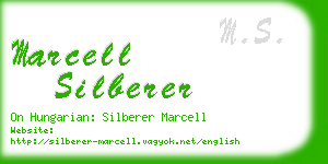 marcell silberer business card